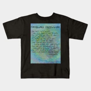 Homework Rebellion Kids T-Shirt